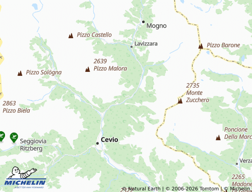 Mapa MICHELIN Menzonio - ViaMichelin