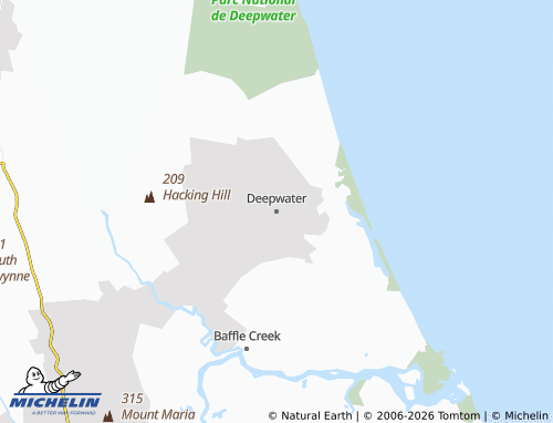 Mapa MICHELIN Deepwater - ViaMichelin