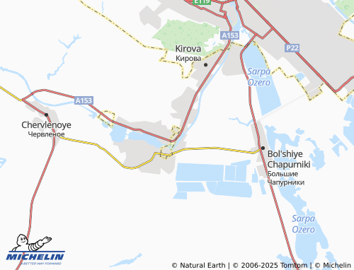 MICHELIN 19 Parts'yezda map - ViaMichelin