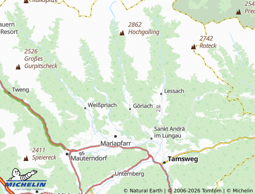 Mapa MICHELIN Hintergöriach - ViaMichelin