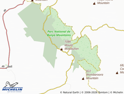 Mapa MICHELIN Bunya Mountains - ViaMichelin