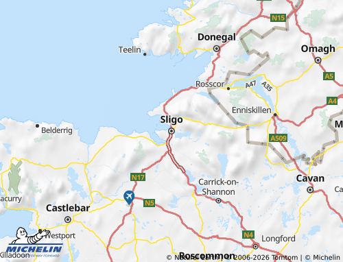 Mappa MICHELIN Sligo - ViaMichelin