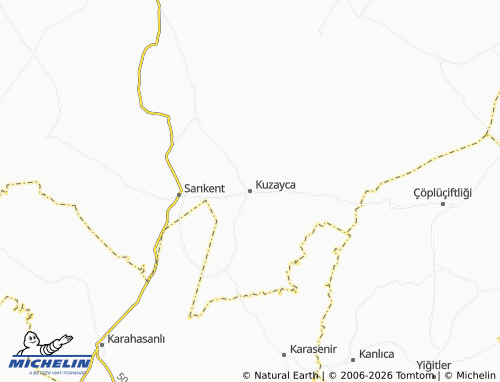 Kaart MICHELIN Kuzayca - ViaMichelin