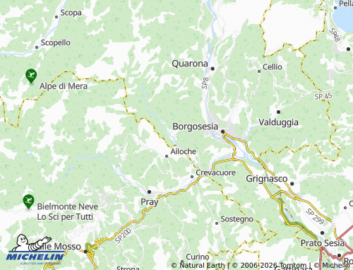 Mapa MICHELIN Postua - ViaMichelin