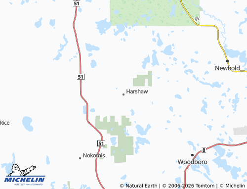 Mapa MICHELIN Harshaw - ViaMichelin