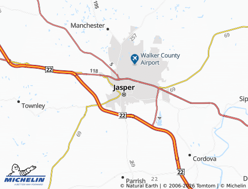 Mappa MICHELIN Jasper - ViaMichelin