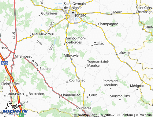 Carte MICHELIN Chez Mocat - ViaMichelin