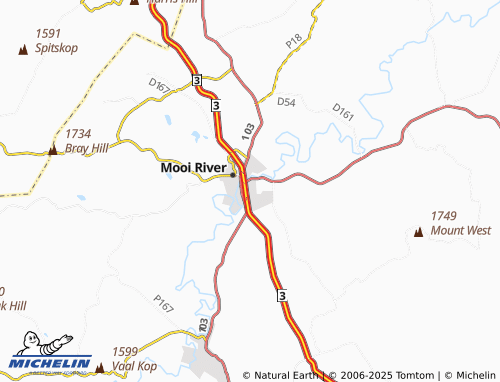MICHELIN Townview map - ViaMichelin