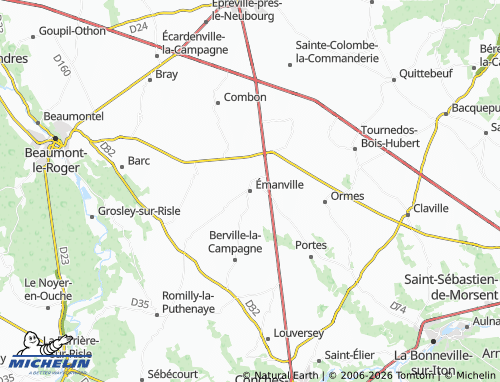 Mappa MICHELIN Émanville - ViaMichelin
