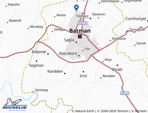 MICHELIN Seyitler map - ViaMichelin