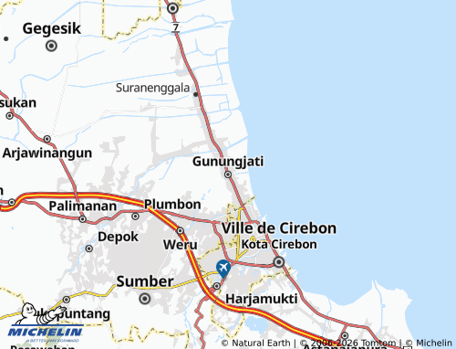 Mapa MICHELIN Gunungjati - ViaMichelin