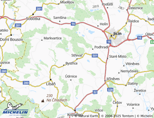 MICHELIN-Landkarte Střevač - ViaMichelin