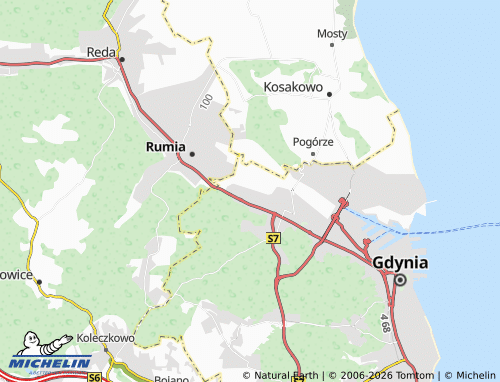 MICHELIN Cisowa map - ViaMichelin