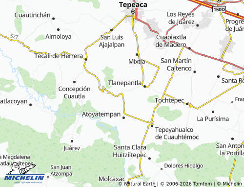 Mappa MICHELIN Ahuatepec - ViaMichelin