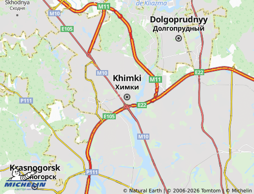 Carte MICHELIN Khimki - ViaMichelin