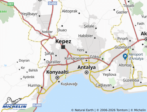 Mappa MICHELIN Yeşiltepe - ViaMichelin