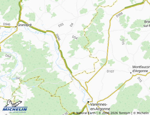Mapa MICHELIN Exermont - ViaMichelin