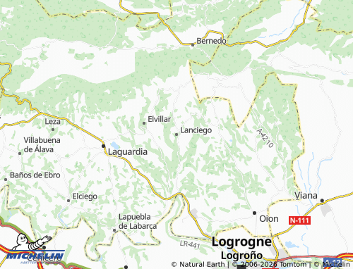 MICHELIN-Landkarte Lanciego - ViaMichelin