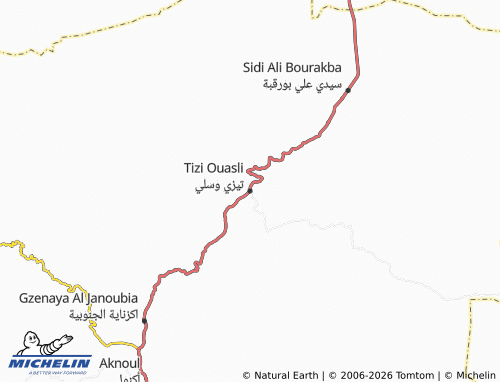 MICHELIN Teezi Wisli map - ViaMichelin