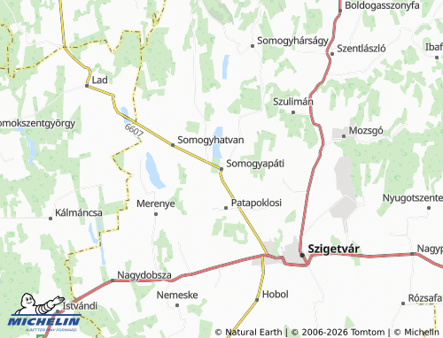 Mapa MICHELIN Somogyapáti - ViaMichelin