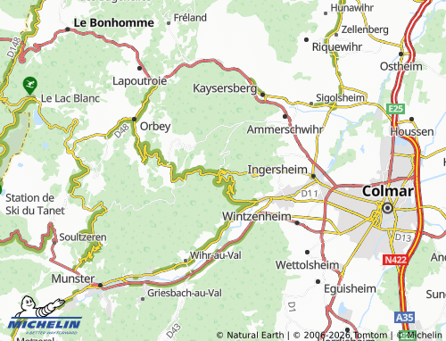 Mapa MICHELIN Trois Épis - ViaMichelin