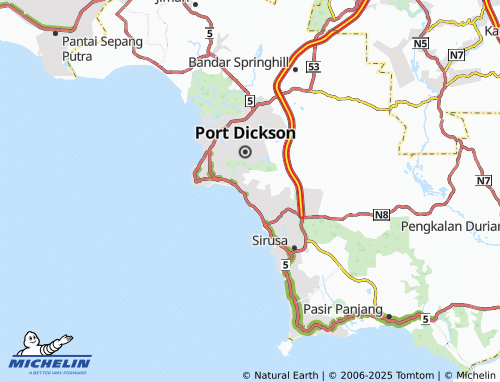 MICHELIN Taman PD Utama map - ViaMichelin