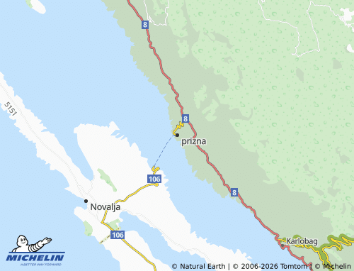 Kaart MICHELIN prizna - ViaMichelin