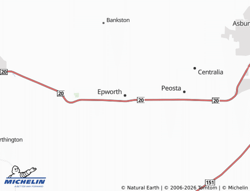 Mappa MICHELIN Epworth - ViaMichelin