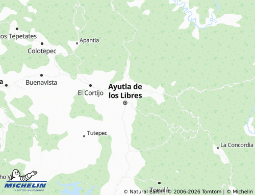 Mapa MICHELIN Plan de Ayutla - ViaMichelin