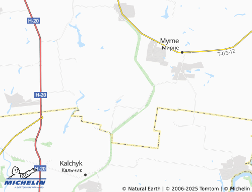 MICHELIN Zaporizke map - ViaMichelin