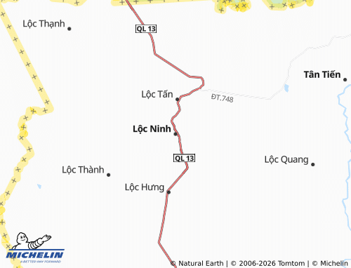 Mapa MICHELIN Lộc Ninh - ViaMichelin
