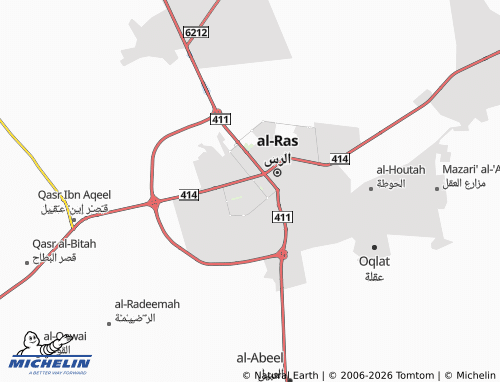 MICHELIN-Landkarte al-Rawdah - ViaMichelin