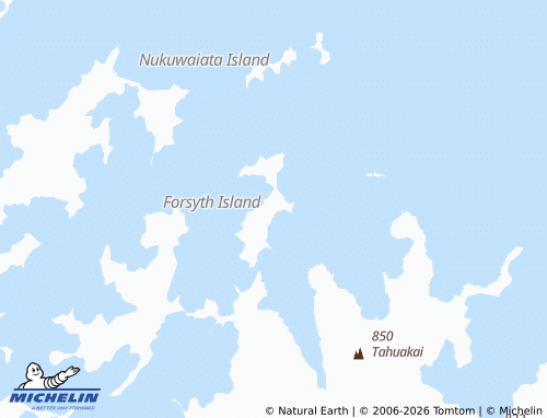 Mapa MICHELIN Forsyth Island - ViaMichelin