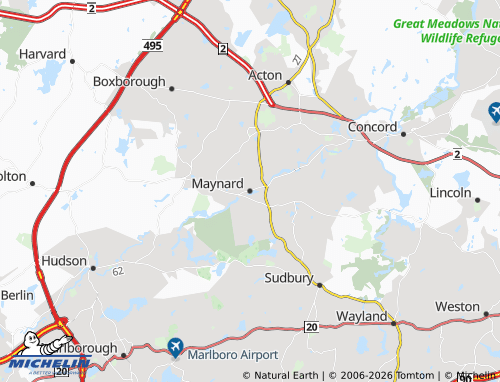 Mappa MICHELIN Maynard - ViaMichelin