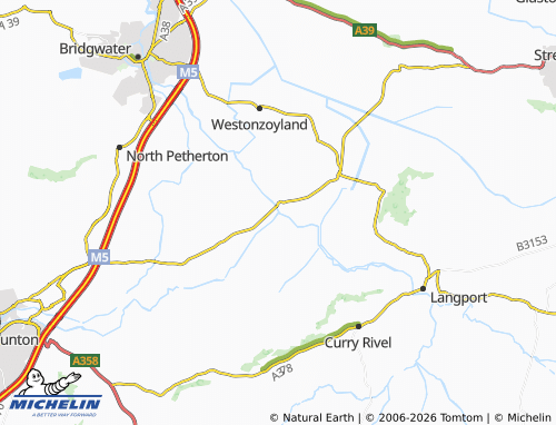 Carte MICHELIN Burrowbridge - ViaMichelin