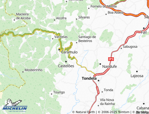 MICHELIN Campo de Besteiros map - ViaMichelin