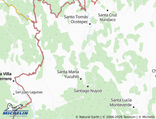 MICHELIN Yosonicaje map - ViaMichelin
