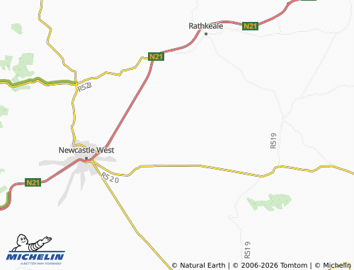 Mapa MICHELIN Knockaderry - ViaMichelin