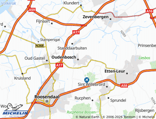 MICHELIN Oudenbosch map - ViaMichelin