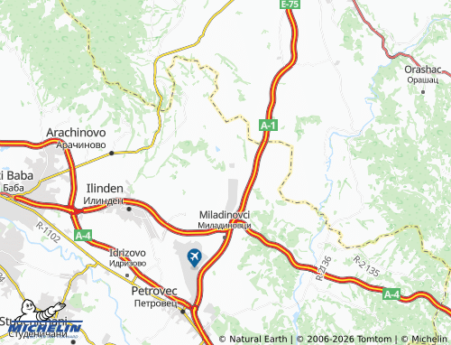 Mapa MICHELIN Mrshevci - ViaMichelin