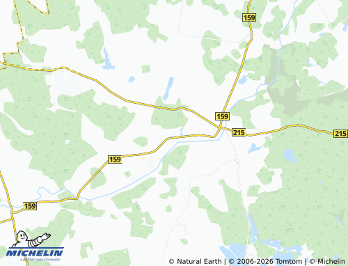 MICHELIN Beržėnai map - ViaMichelin