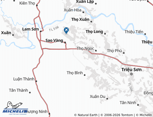 Mapa MICHELIN Thọ Sơn - ViaMichelin