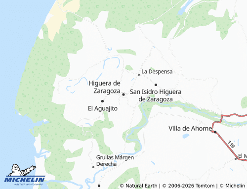 Mappa MICHELIN Higuera de Zaragoza - ViaMichelin