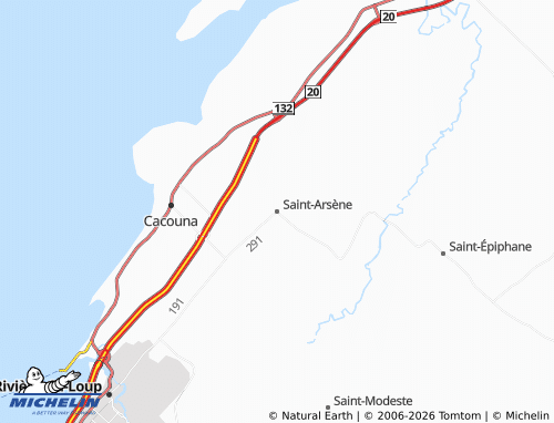 Mapa MICHELIN Saint-Arsène - ViaMichelin