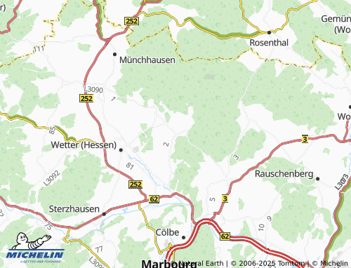 MICHELIN Oberrosphe map - ViaMichelin