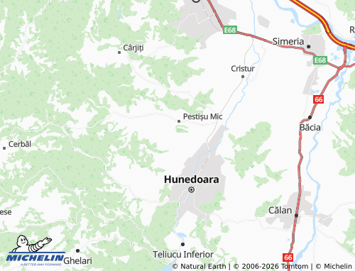 MICHELIN Mănerău map - ViaMichelin