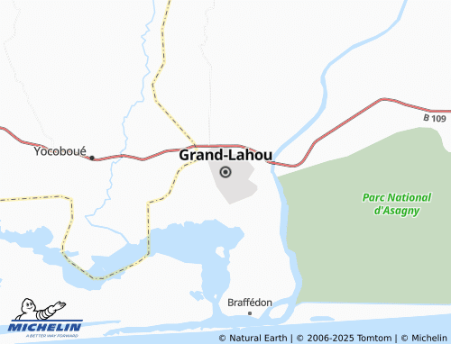 MICHELIN Grand-Lahou map - ViaMichelin