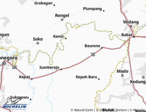 Carte MICHELIN Bakung - ViaMichelin