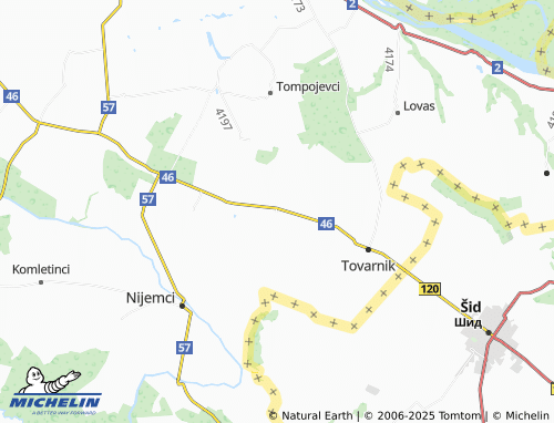 MICHELIN Ilača map - ViaMichelin