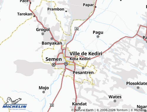 MICHELIN-Landkarte Ngadirejo - ViaMichelin
